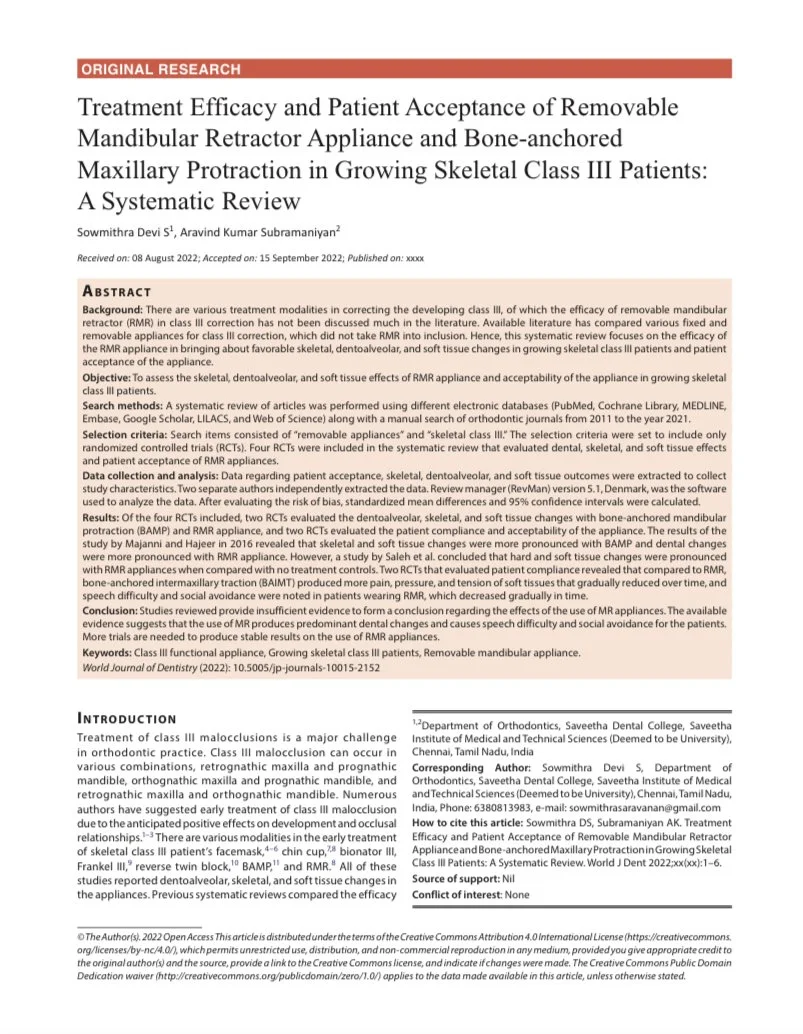 WORLD JOURNAL OF DENTISTRY