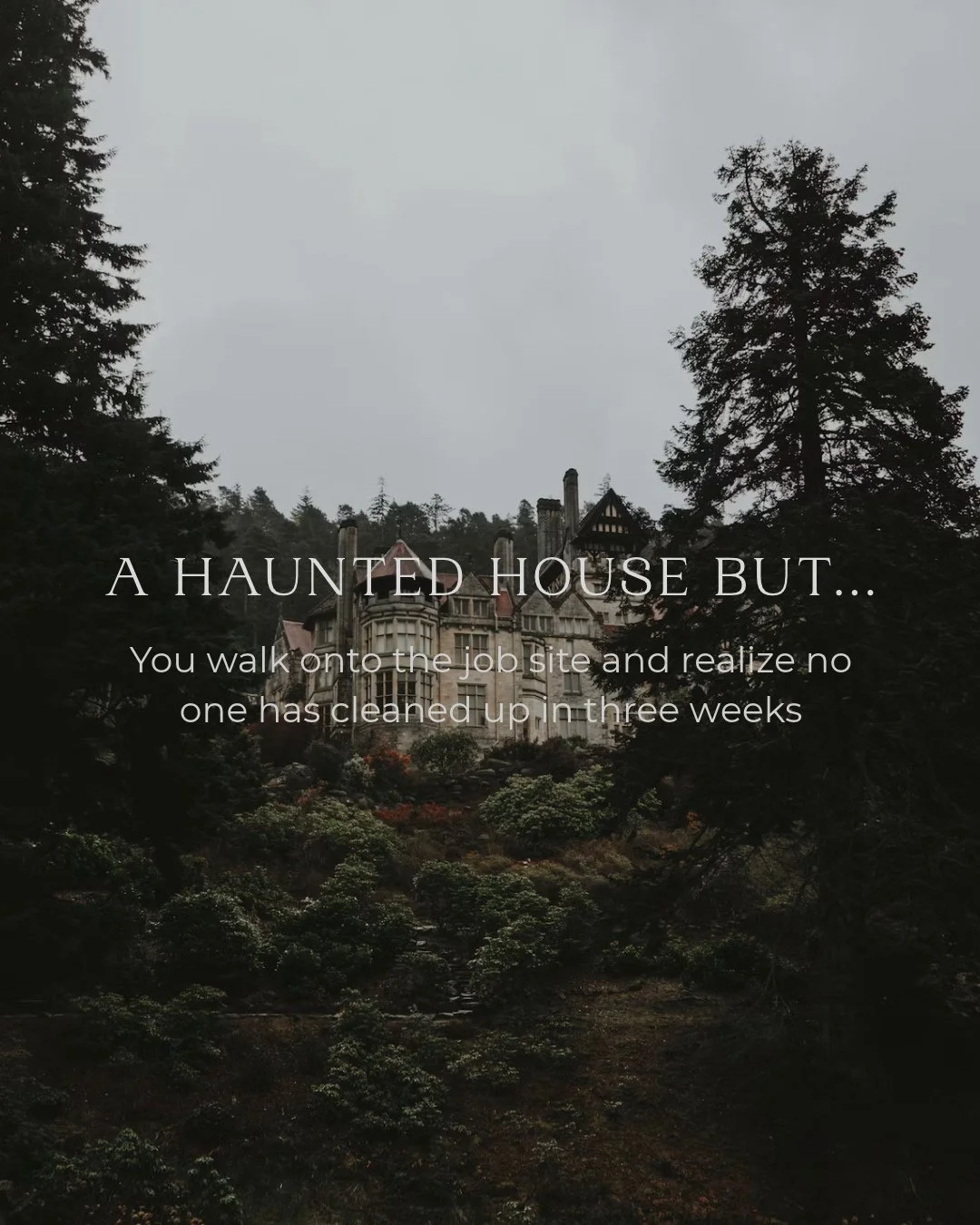Interior designers, you know the feeling. 😂 What would you add to our haunted house?