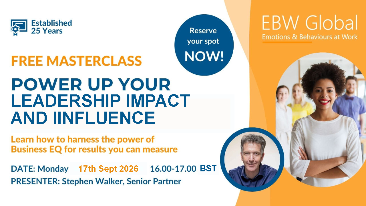 From Leadership to Influence: Closing the Gap Between Intent and Impact 17th Sept 2026