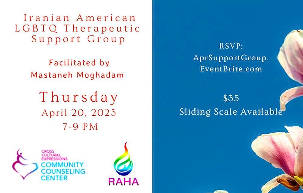 Just a quick reminder that our Therapeutic Support Group session is happening today at 7pm.

We're excited to have Mastaneh Moghadam, LCSW leading us today. She'll be guiding is through our discussion and answering any questions you might have. So if