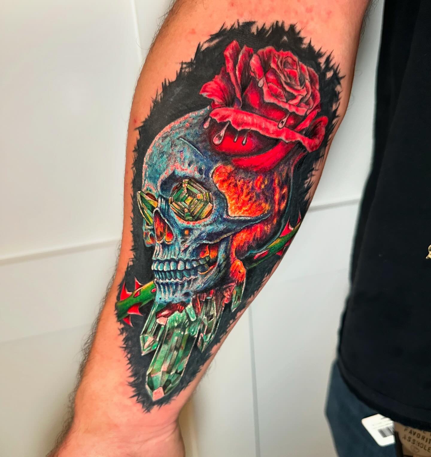 Had a blast wrapping this up today!.
.
.
.
#tattoo #colortattoo #blackandgreytattoo #tatted #ctink #inked #tattooidea #realismtattoo #sacredarttattoo