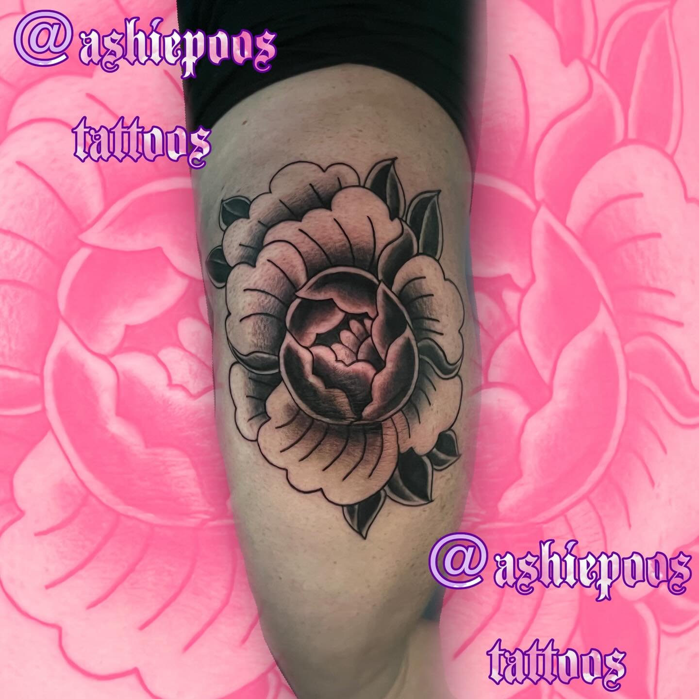 did this peony on the elbow for colleen!!! thank you again diva this was such a fun one to do I LOVE AMTRAD

also seeing wicked for good today lmk how it was if you saw it &gt;_&lt;

i have availability for november and december dm to book!!

[ #myar