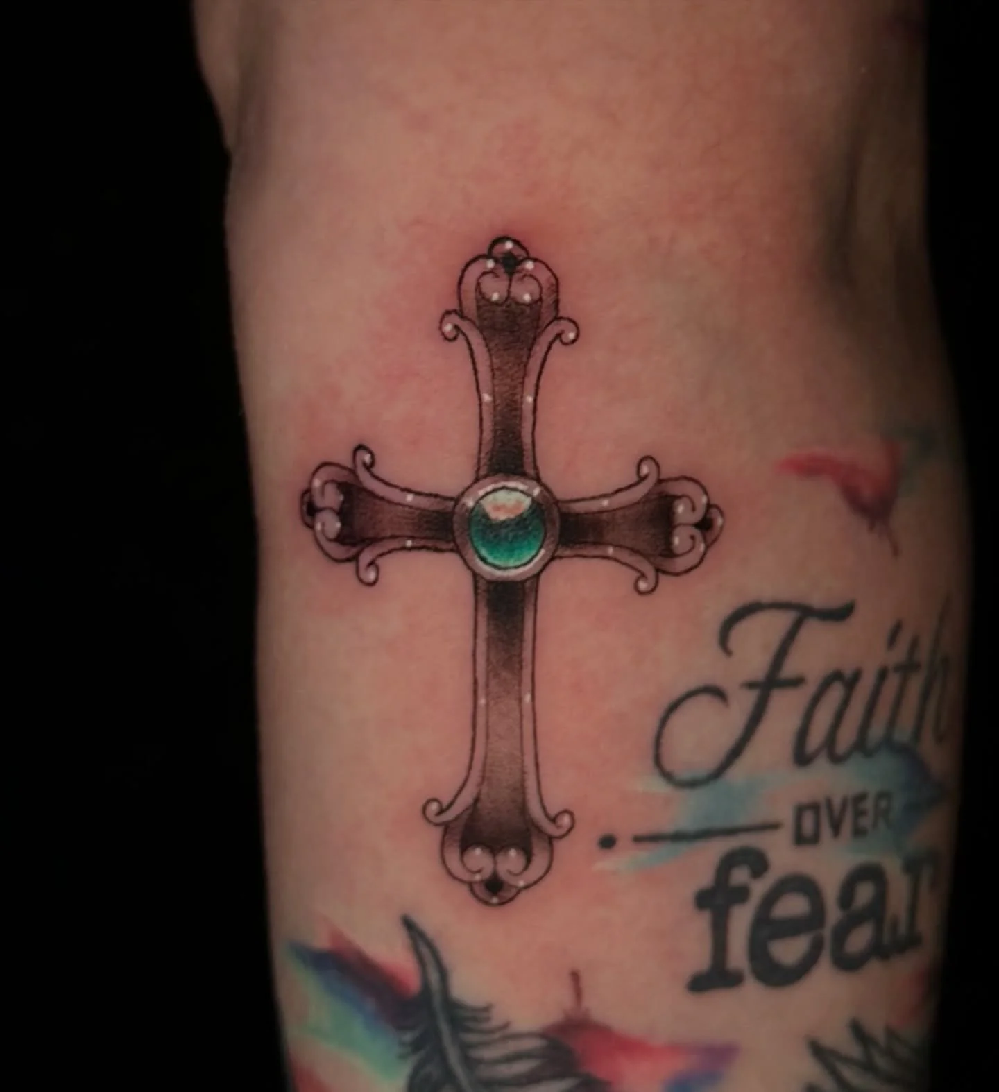 Cross tattoo by Ash DM @ashiepoos.tattoos to book. Thank you Mary for your trust on this day of remembrance. 🤍 #notattooistoosmallforus #sacredarttattooct #seymourctmoms #Seymourct #ct #ctink #cttattoo #tattoo #tattooshop #tattooartist #cttattoos #r