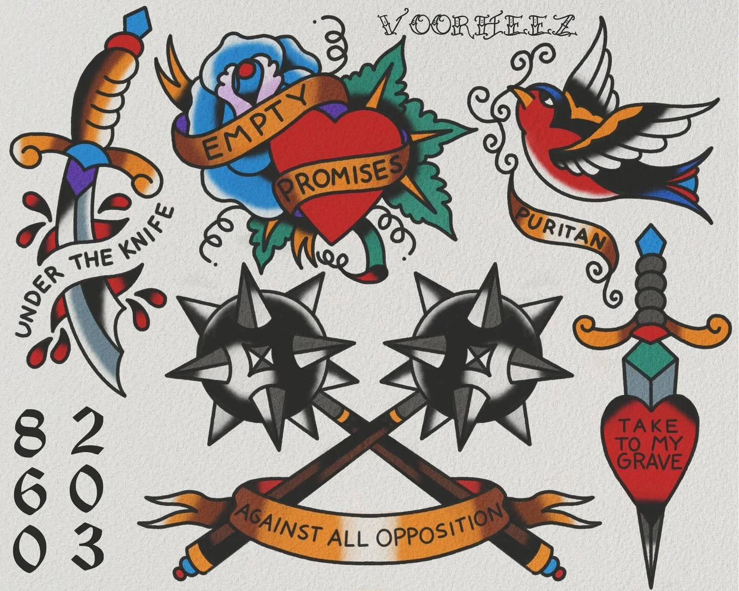 hatebreed flash that i want to tattoo on you&hellip; immediately&hellip; dm me if something catches your eye..

#americantraditional #americantraditionaltattoo #tattooflash #boldwillhold #hatebreed