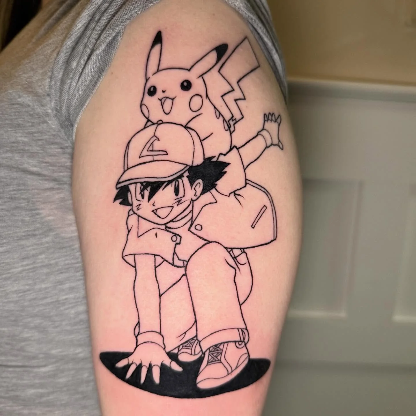 Happy Pok&eacute;mon Day to all the Pok&eacute;fans out there! 
.
.
.
#sacredarttattooct  #ctink #pokemon #pokemontattoo #pokemonday