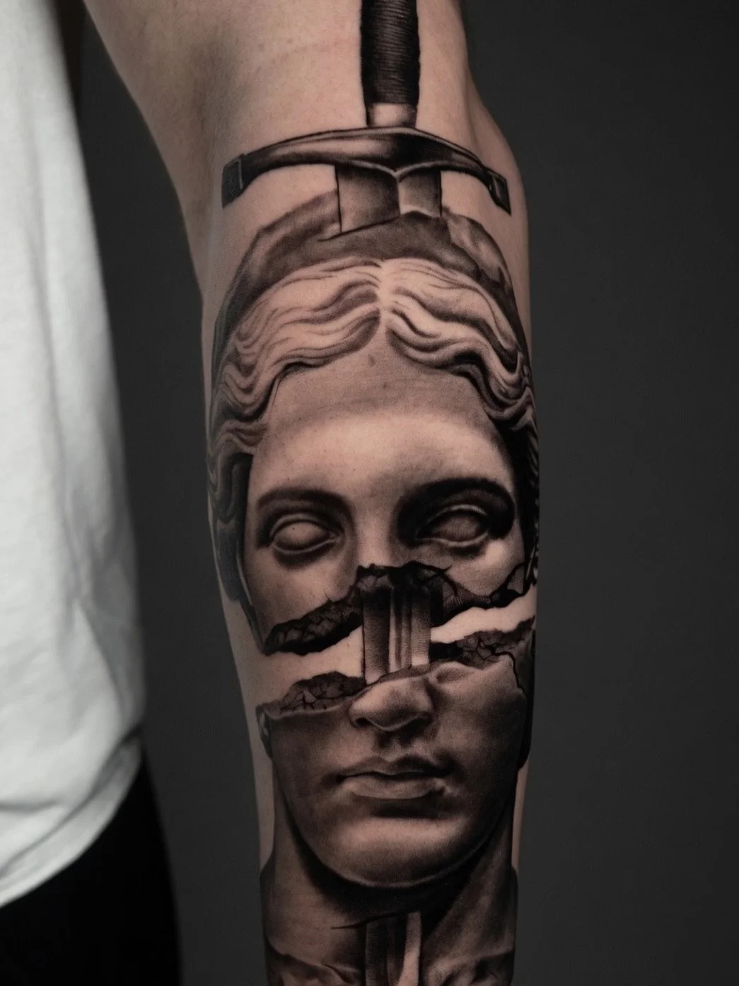 Made this tattoo for Cape. Adding Michaelangelo&rsquo;s &ldquo;The Creation of Adam&rdquo; next session.
@sacredarttattooct 
@peakneedles 
#tattoos #blackandgraytattoos #cttattooartist #connecticut #seymourct