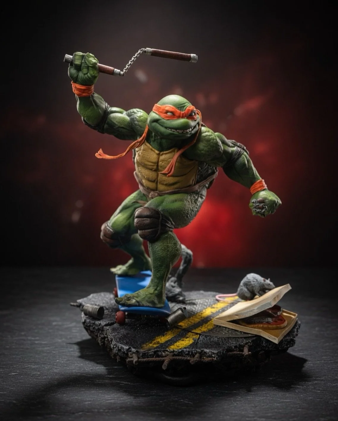 Michelangelo is finished and being picked up tomorrow at the shop. No worries though I get to paint two more and then I can make one for myself. 😂