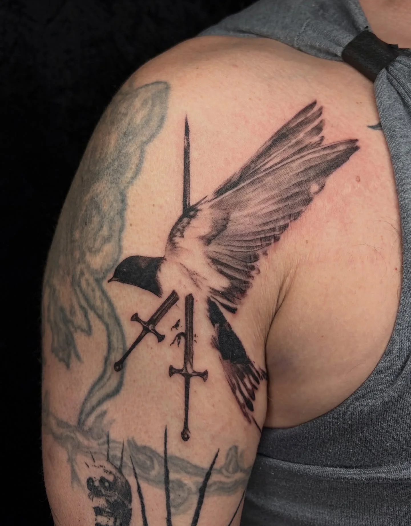 Tattoo by Kaity DM @kaitlincsech to book with her! She&rsquo;s on fire! 🔥 #ctink #cttattoo #cttattooartist #sacredarttattooct #cttattooshop