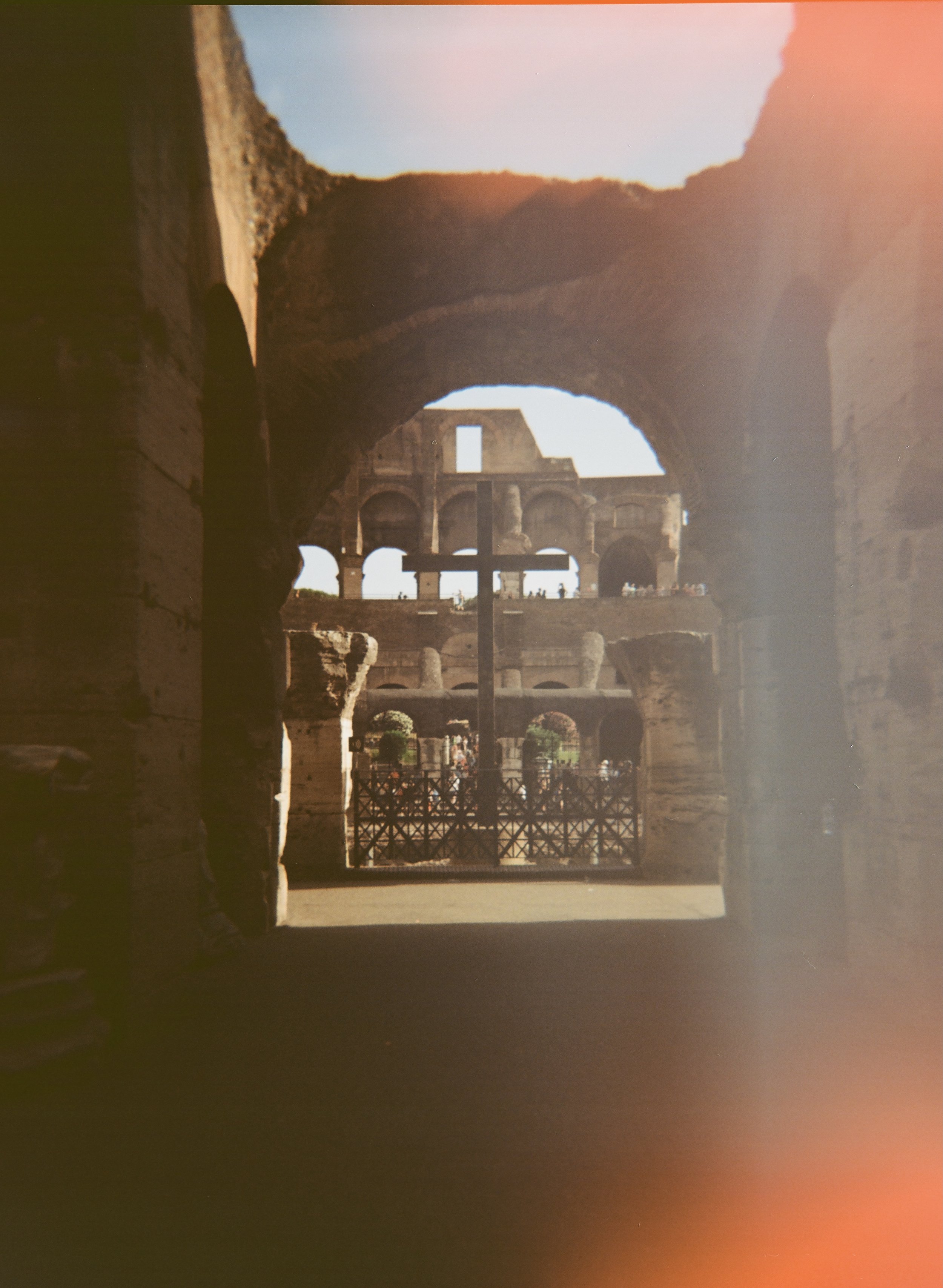 Cross at the Colosseum