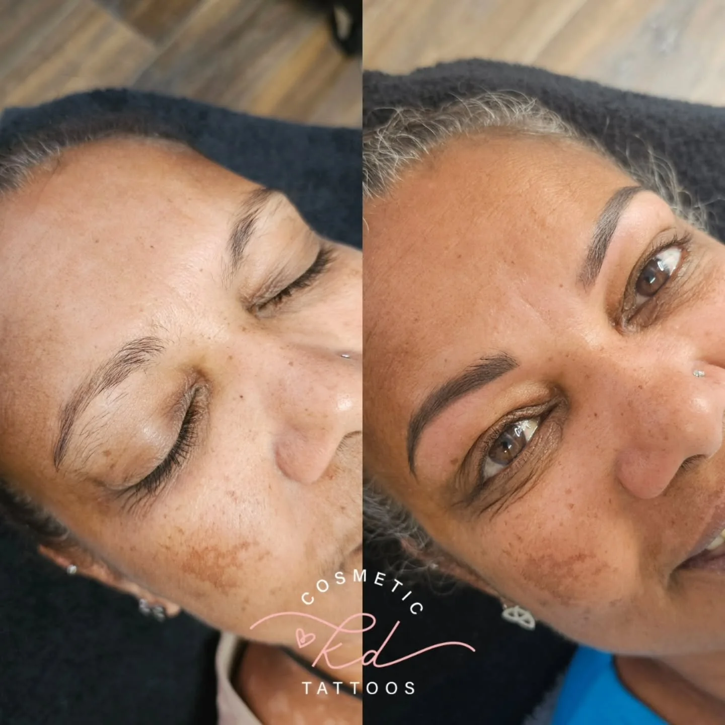 ✨️ Brow Envy Starts Here ✨️

This Legend doesnt wear much makeup and her goal was to have defined, natural-looking brows. 

Brows shape your face, and for her, she wanted to bring that shape back. Fill in her sparce brows and get up and go. 

Now, sh