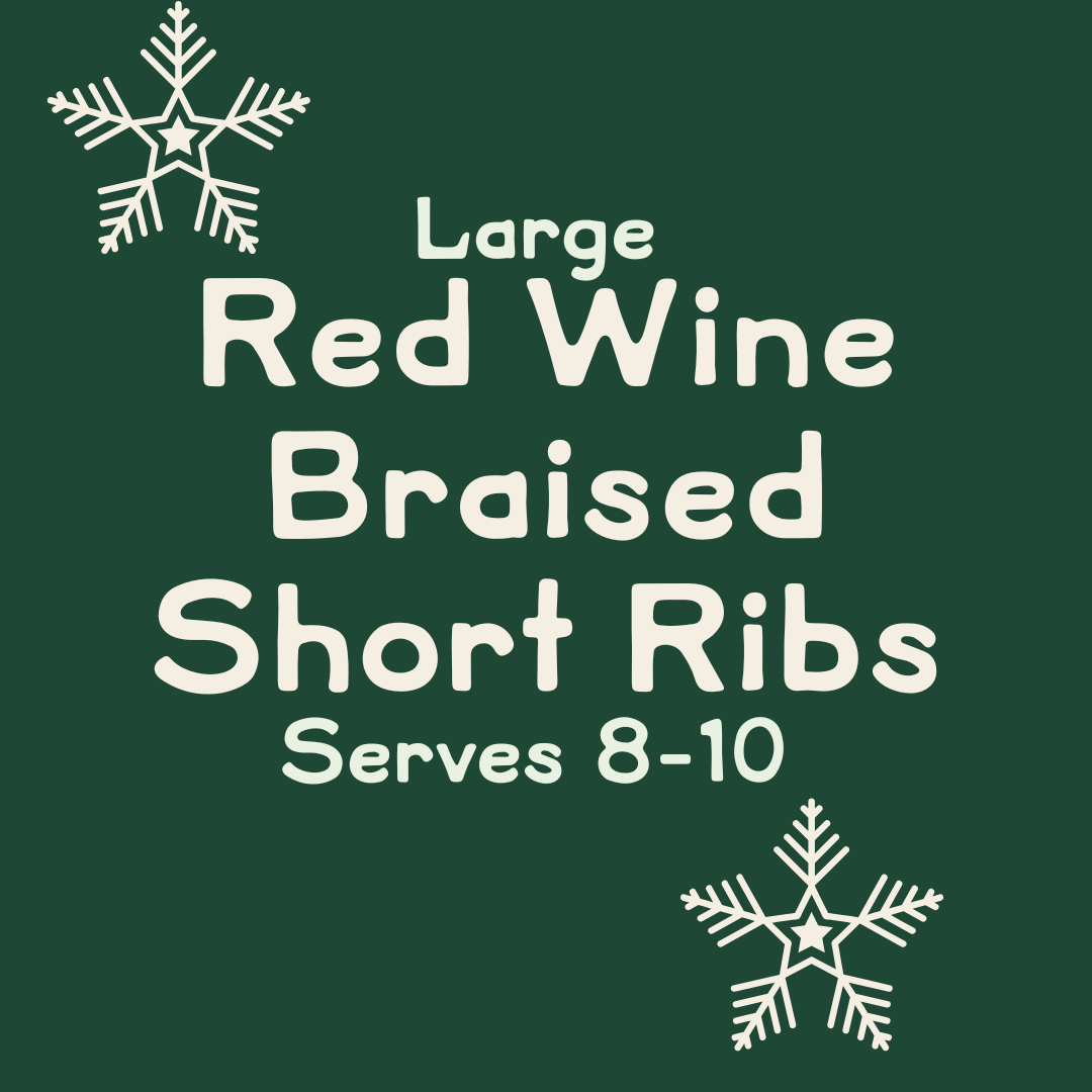 Red Wine Braised Beef Short Ribs - Large - Serves 8-10
