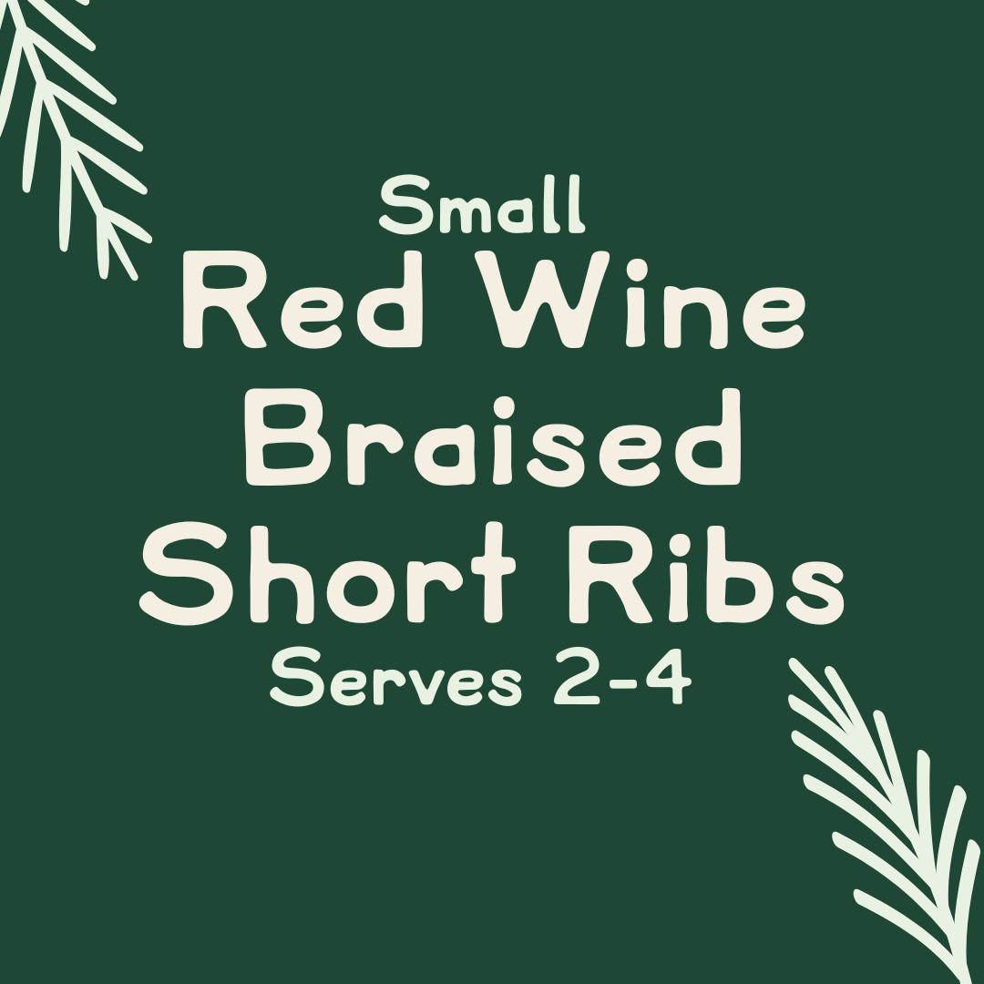Red Wine Braised Short Ribs - Small - Serves 2-4