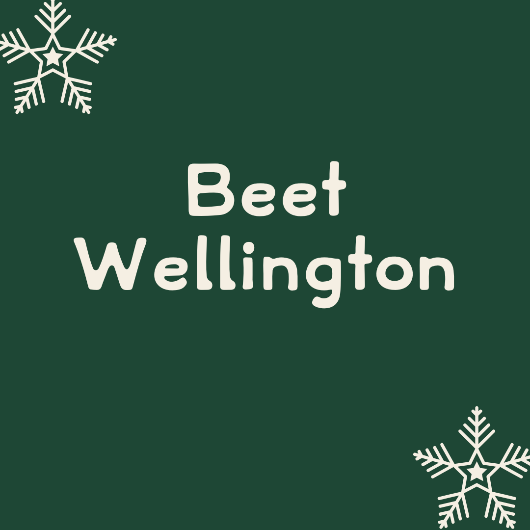 Beet Wellington with Mushroom & Onion Gravy