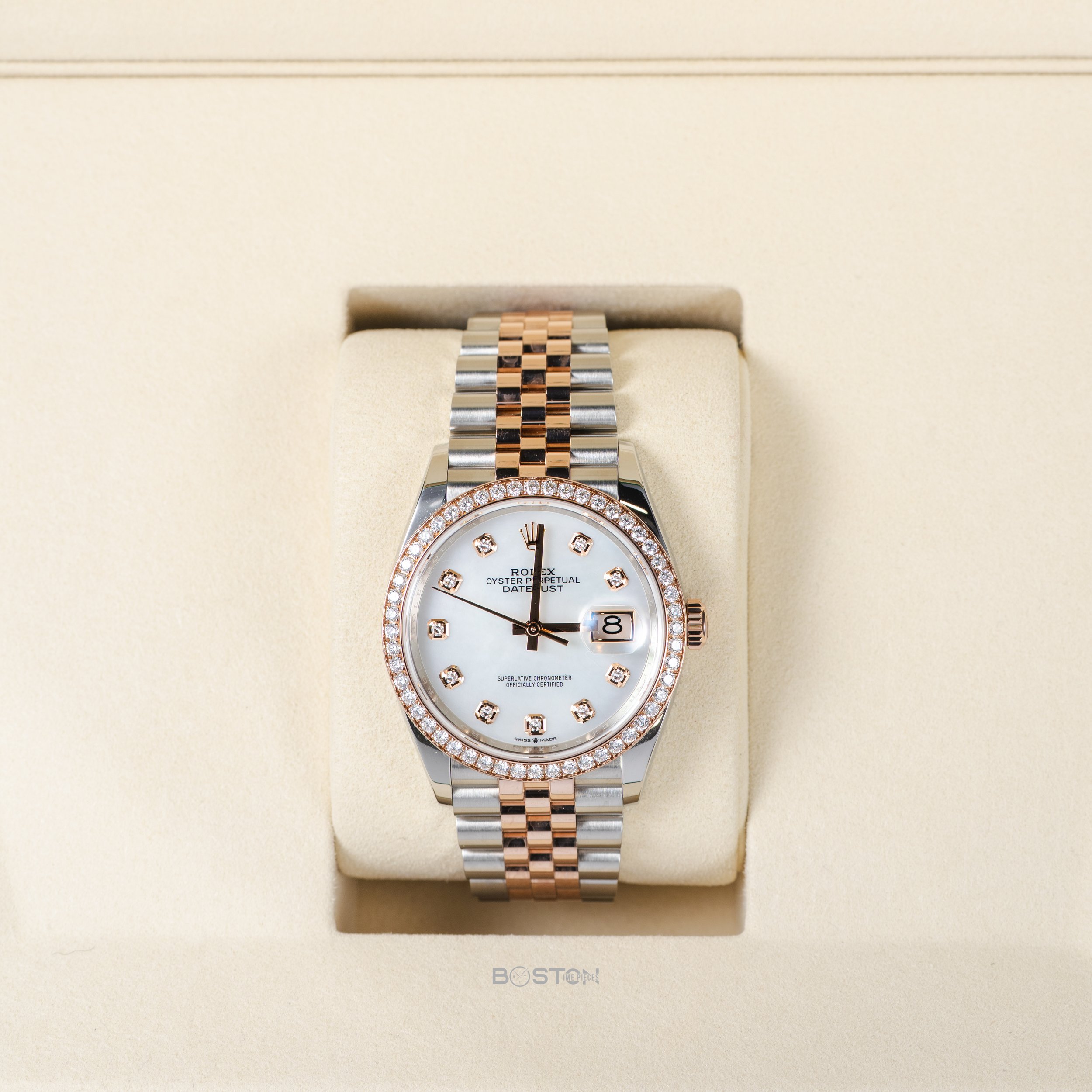 Rolex Steel and Everose Rolesor Datejust