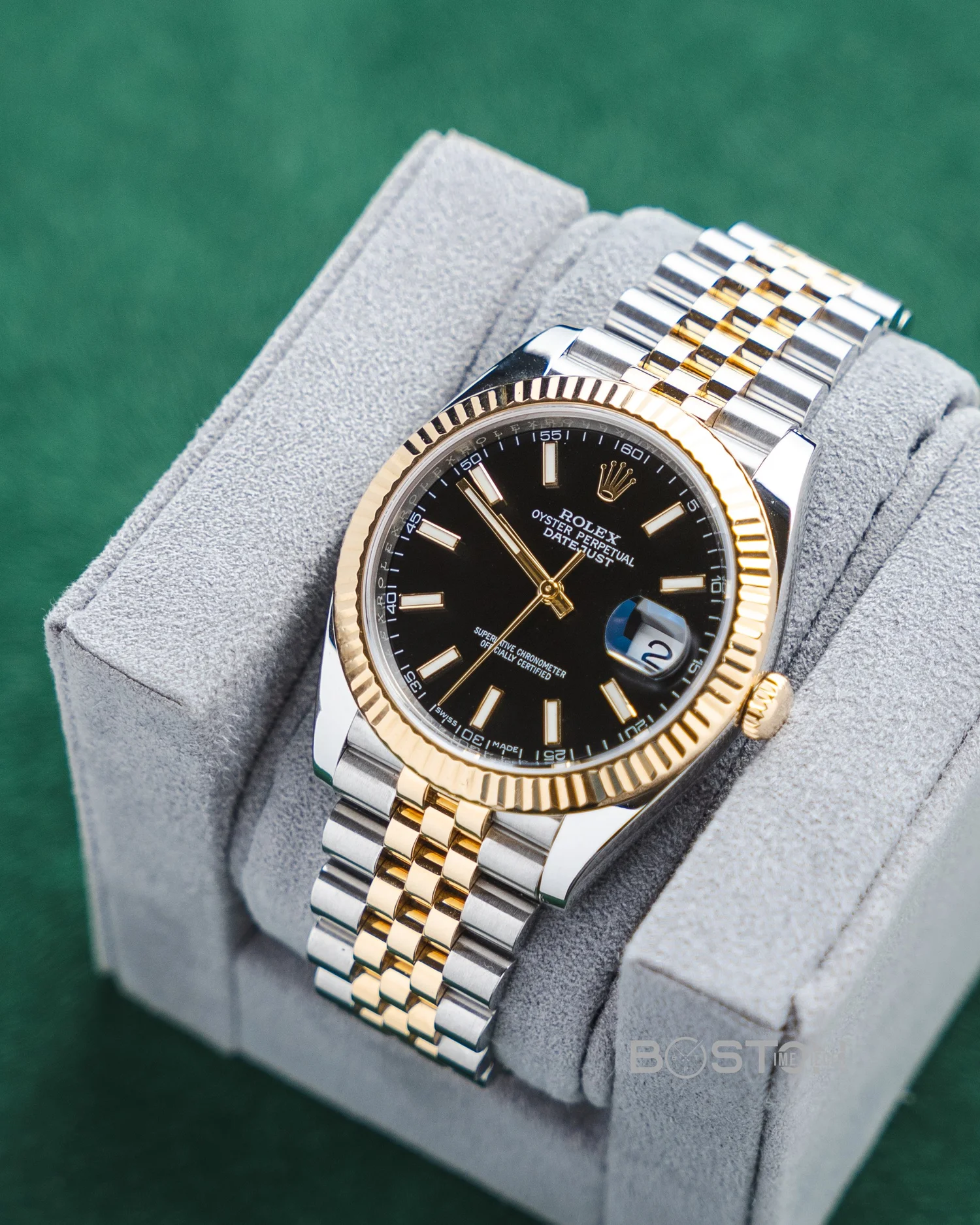 Rolex Steel and Yellow Gold Rolesor Datejust 41 Watch Fluted