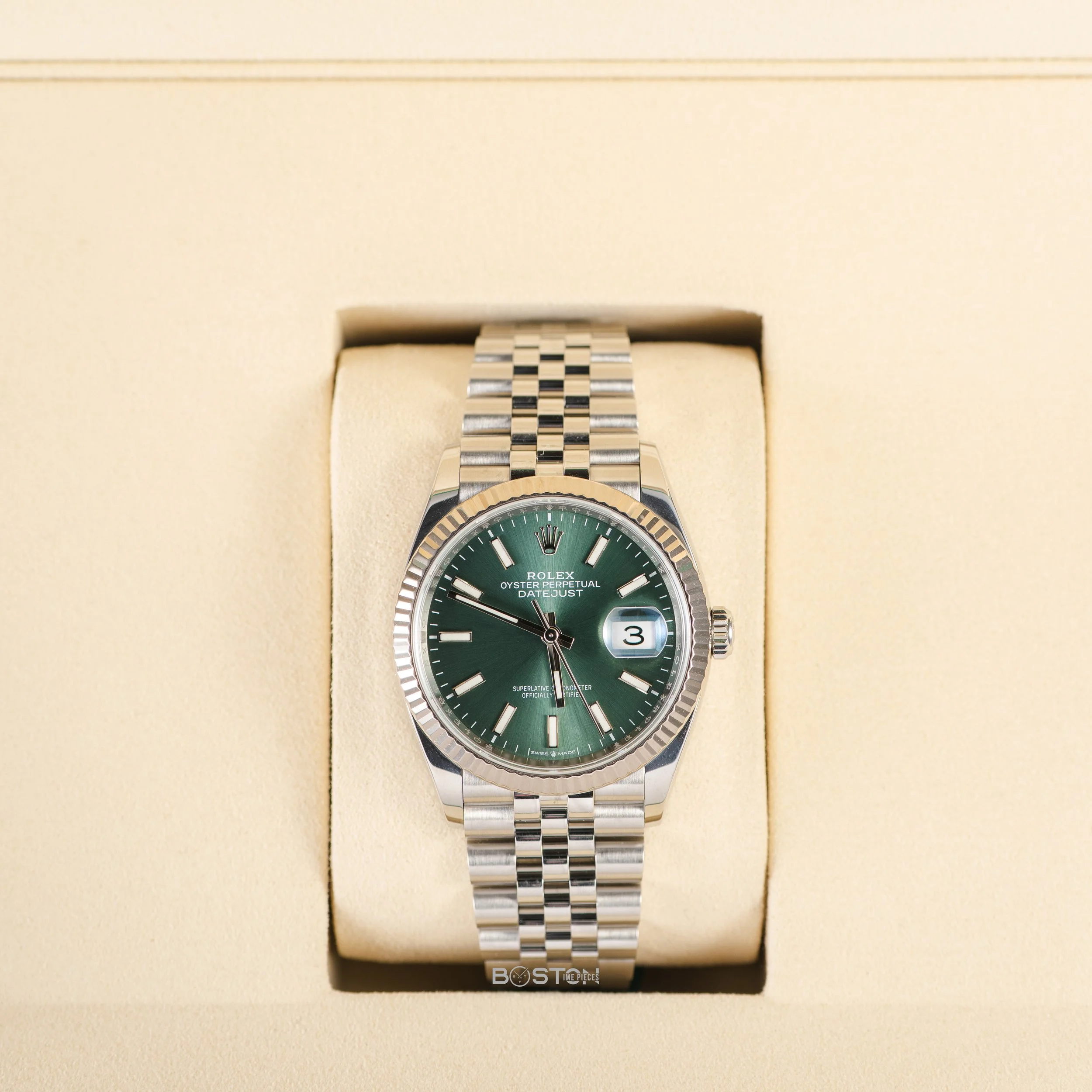Rolex White Rolesor Datejust 36