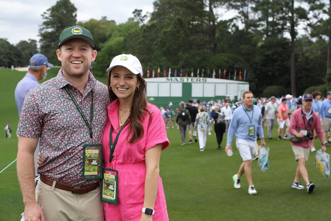 Couple at golf outing