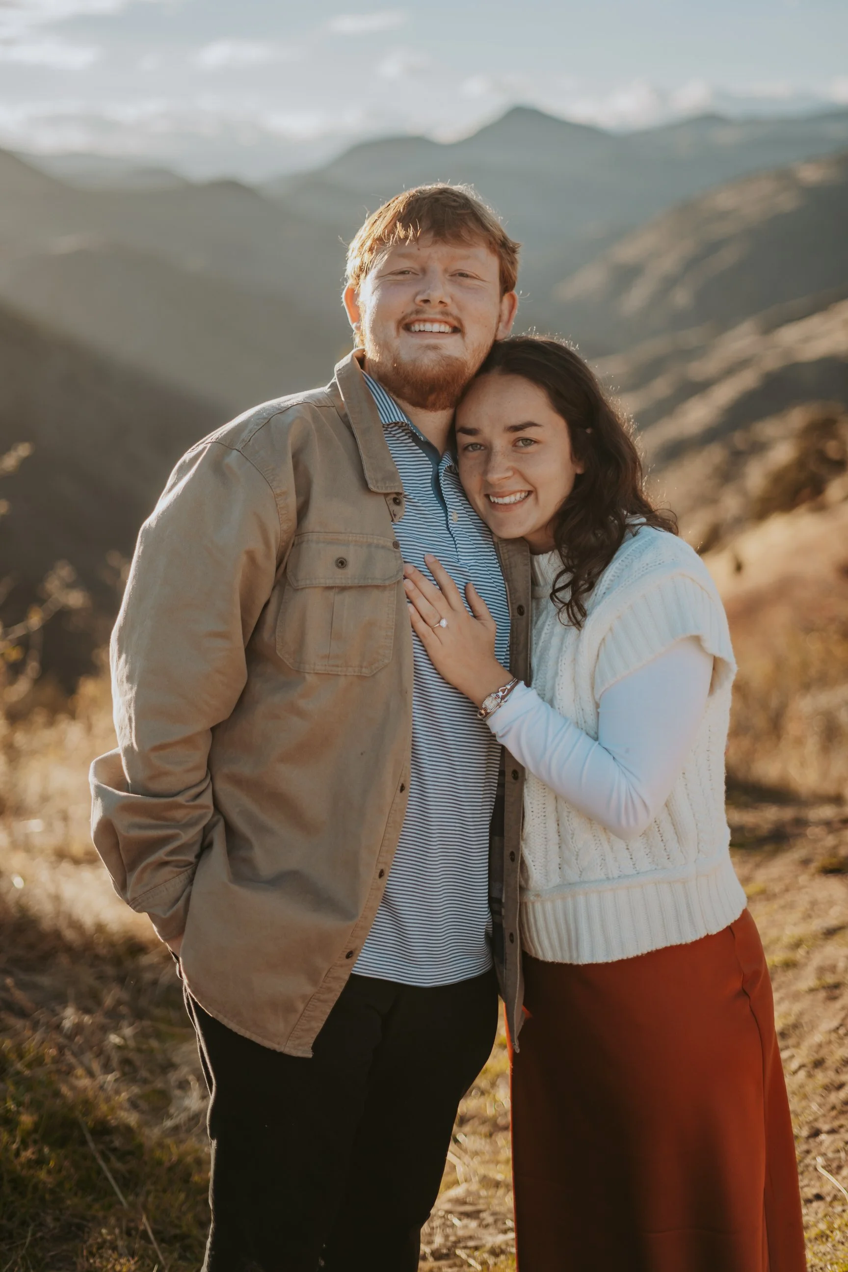 katie and fiance engagement photoshoot