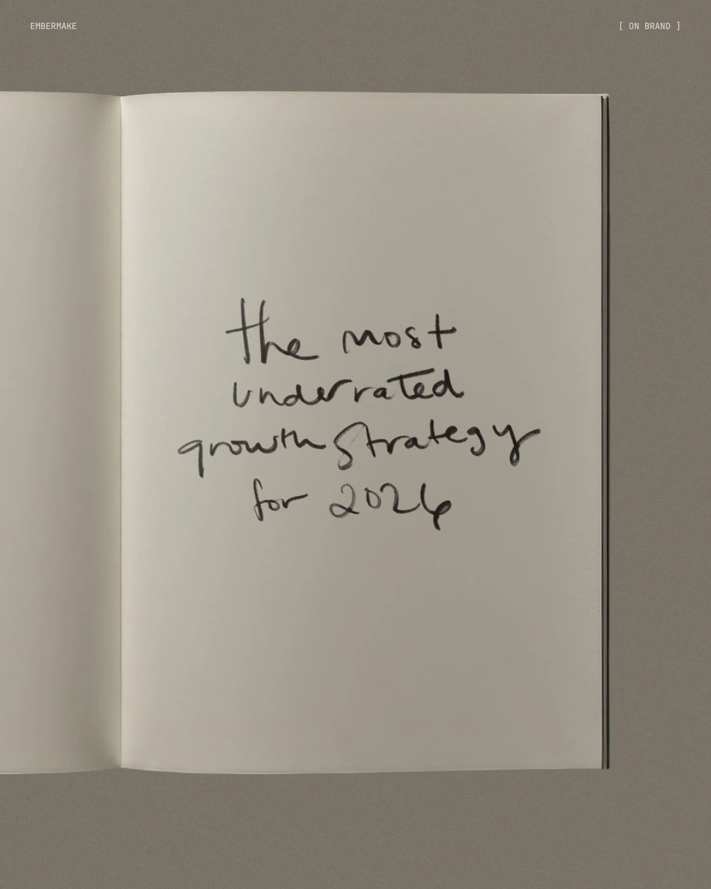 There&rsquo;s a specific kind of exhaustion that comes from constantly reacting.

Reacting to algorithms. Reacting to what everyone else is doing. Reacting to the feeling that your brand needs to &lsquo;keep up&rsquo; while being too overwhelmed with