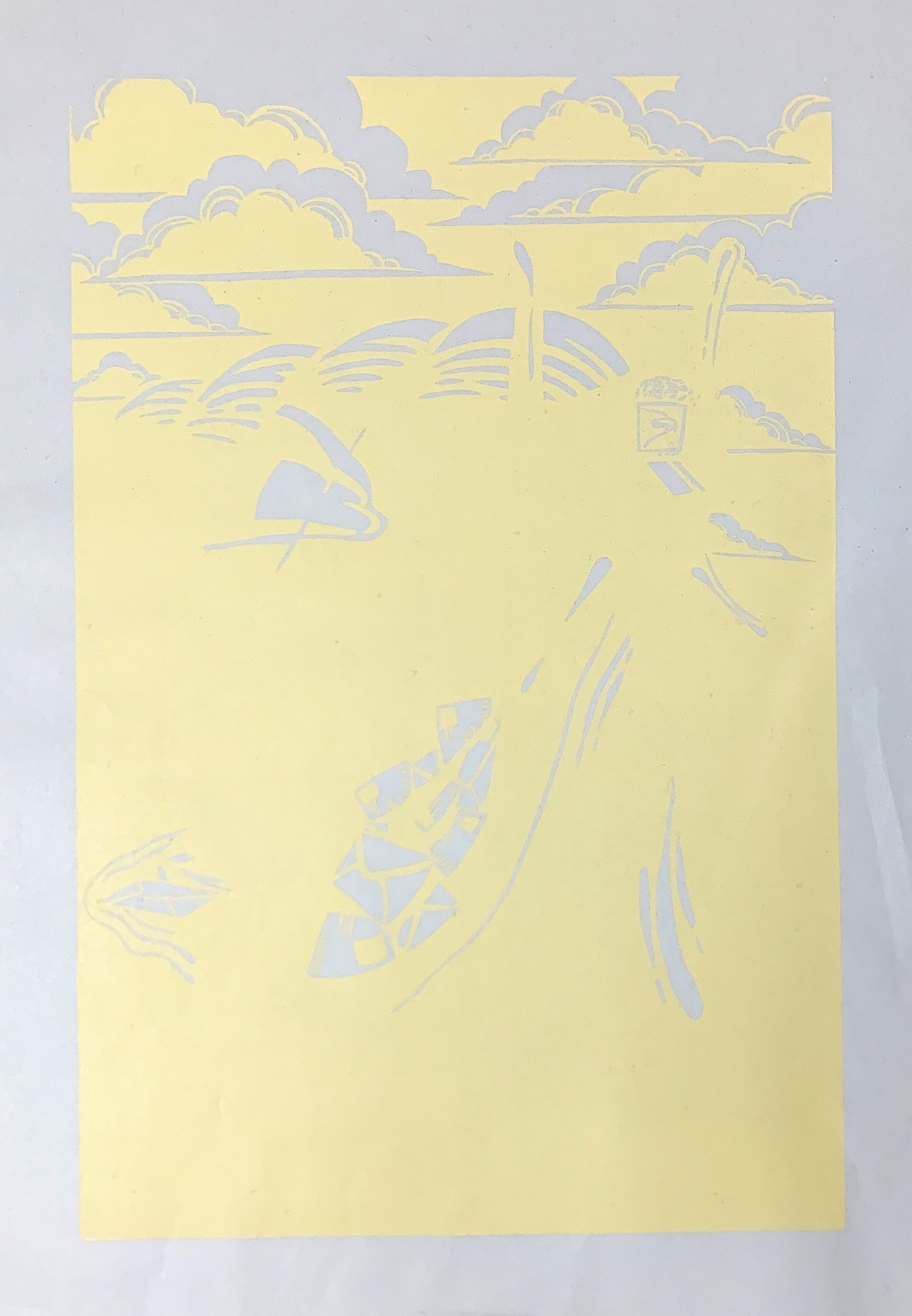 First Layer on Newsprint