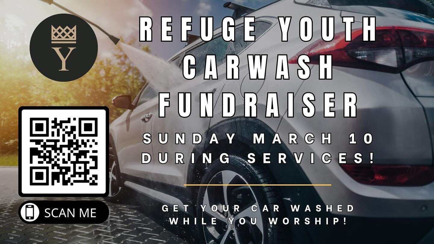 LINK IN BIO‼️
.
Is your car suffering from a case of filthiness?
 Are you tired of driving miles for your nearest car wash? 
Do you want your money to support a great cause?
Do you want to experience the love of Jesus??
&hellip;.
No worries! Refuge Y