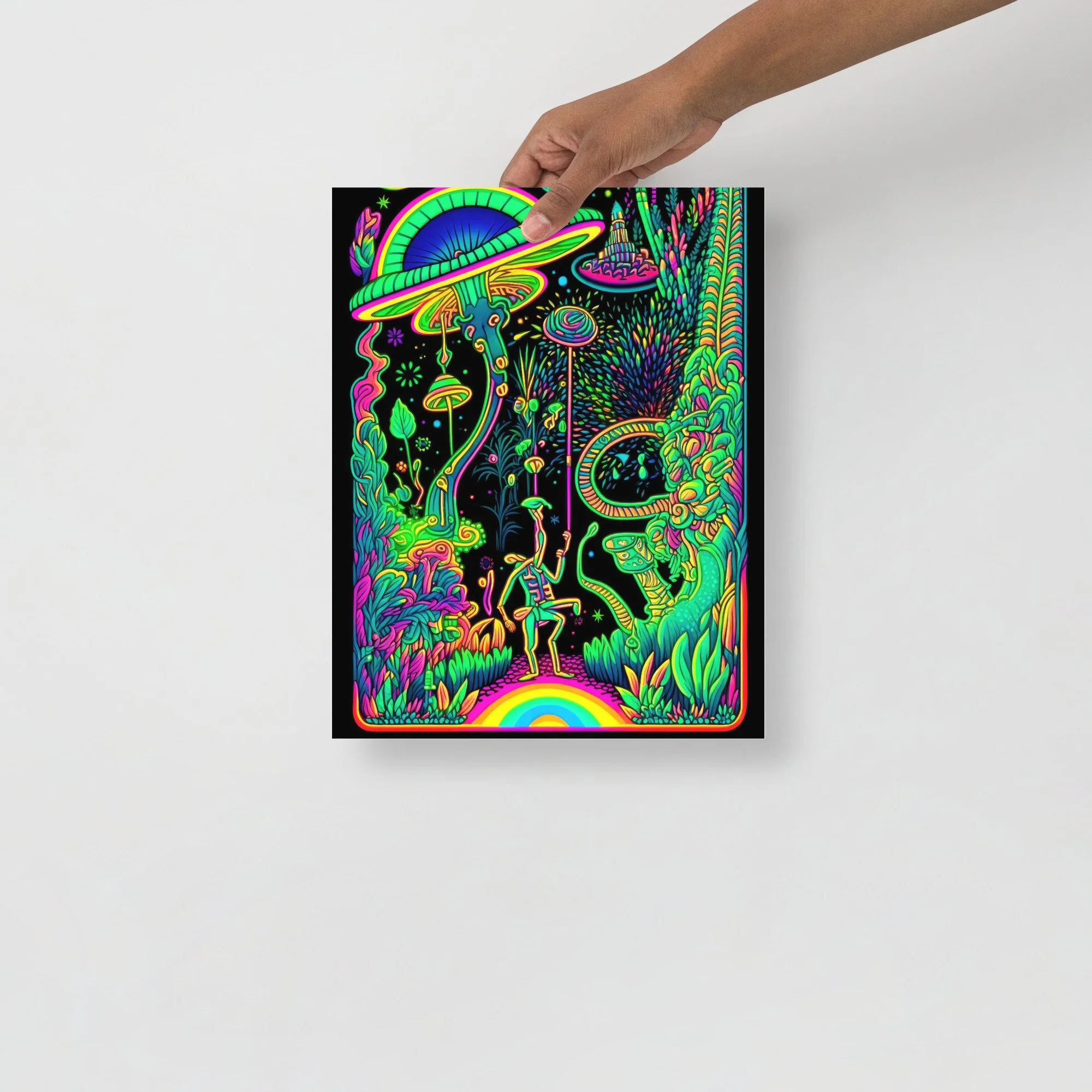 Trippy Greens EMANATE ART The place for psychedelic art prints