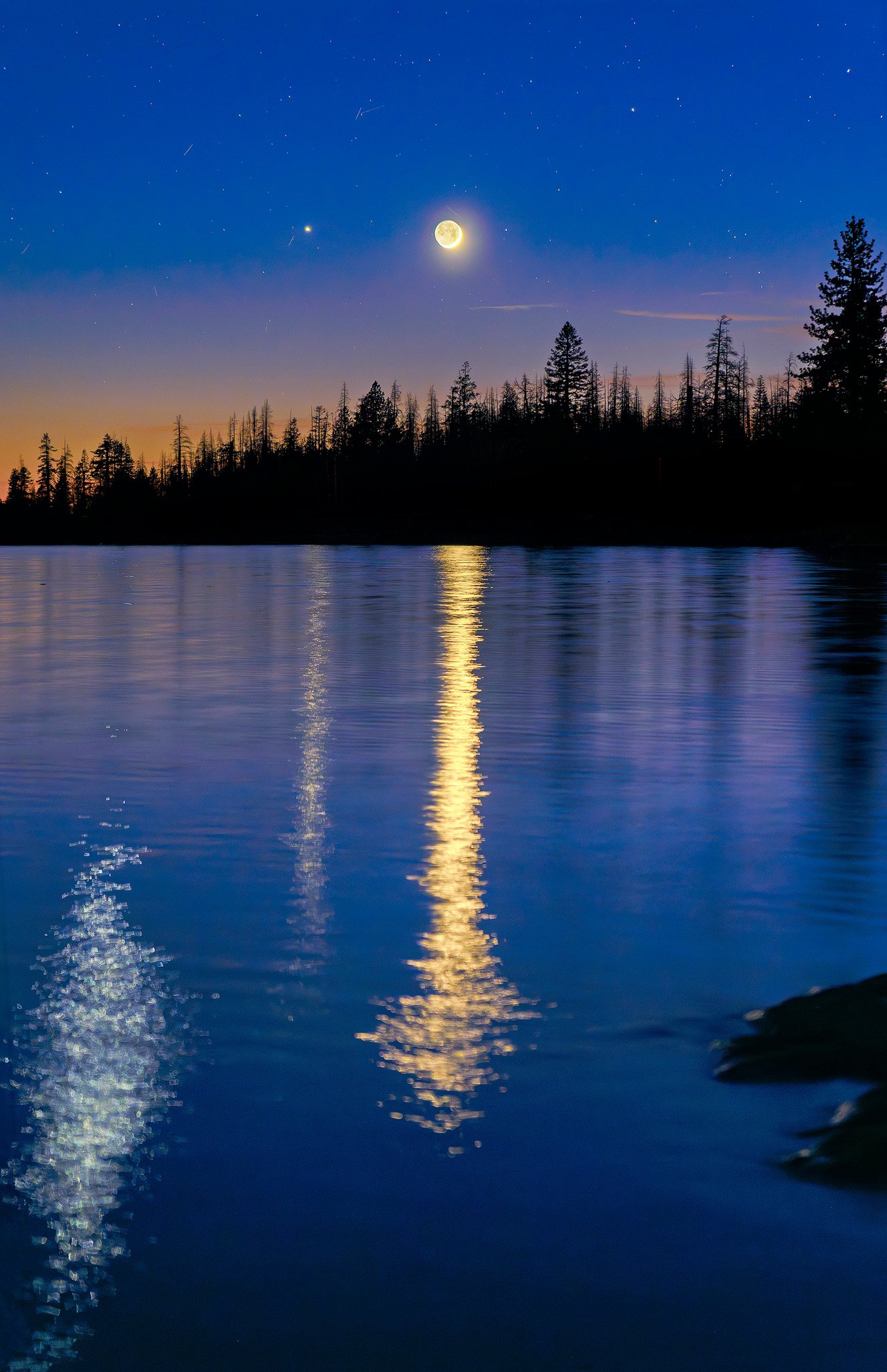 Crescent Moonshine on Caples Lake
