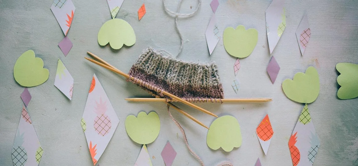 KNIT-A-LONG /// YLÄASTEVILLASUKAT VUODELTA 1993