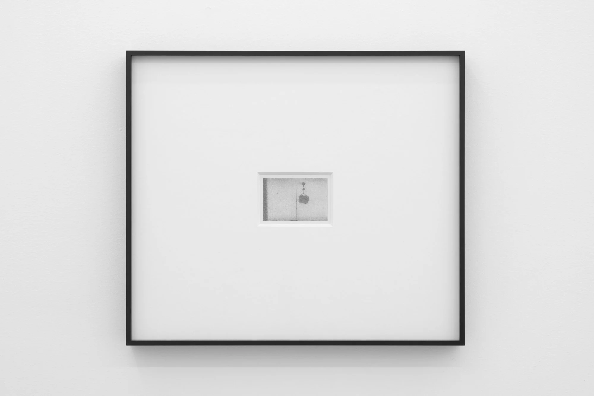 𝘏𝘰𝘶𝘥𝘪𝘯𝘪 𝘖𝘷𝘦𝘳𝘣𝘰𝘢𝘳𝘥, 2025, Graphite on paper in artist frame, Framed 15.5 x 13.5 inches, unframed 3 x 2 inches 