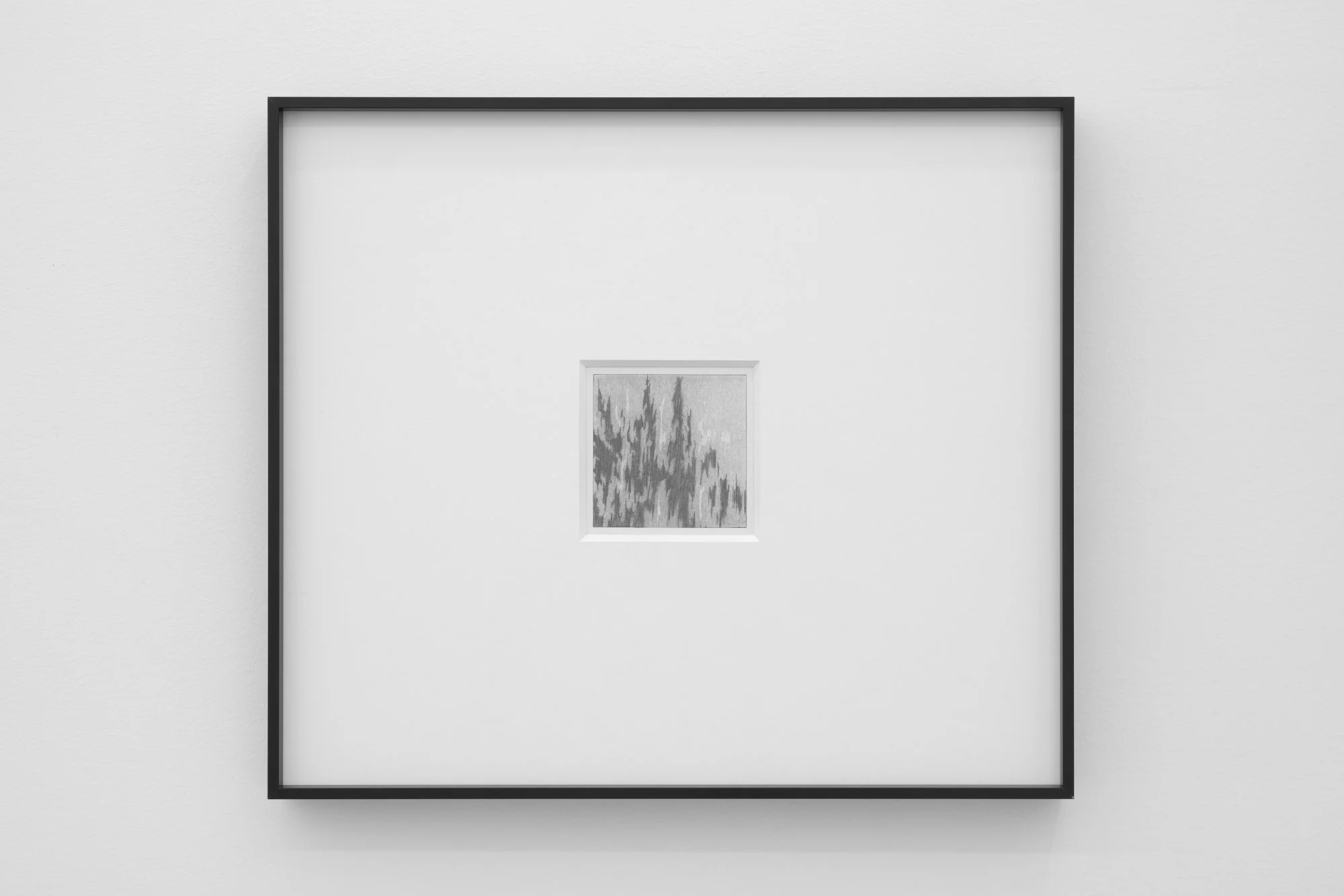 𝘊𝘭𝘺𝘧𝘧𝘰𝘳𝘥 𝘚𝘵𝘪𝘭𝘭 (𝘥𝘦𝘵𝘢𝘪𝘭), 2026, Graphite on paper in artist frame, Framed 15.5 x 13.5 inches, unframed 3 x 3 inches 
