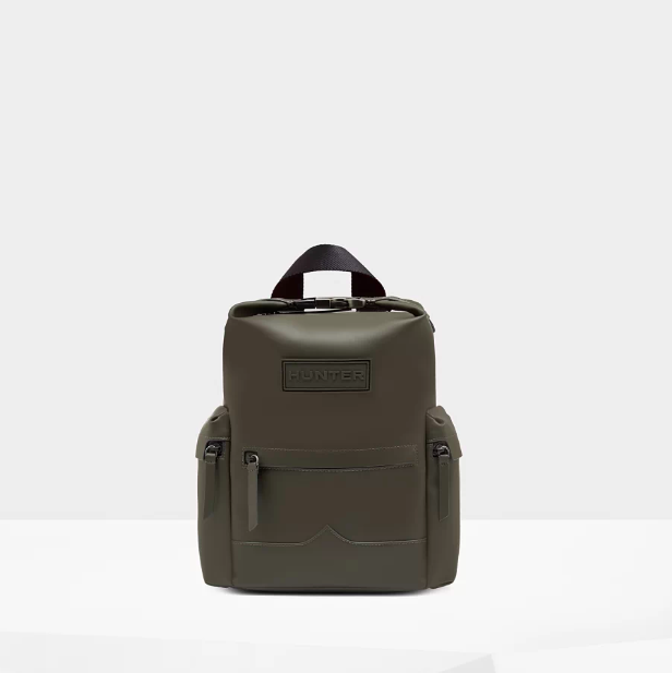 Hunter Mini Rubberized Leather Backpack