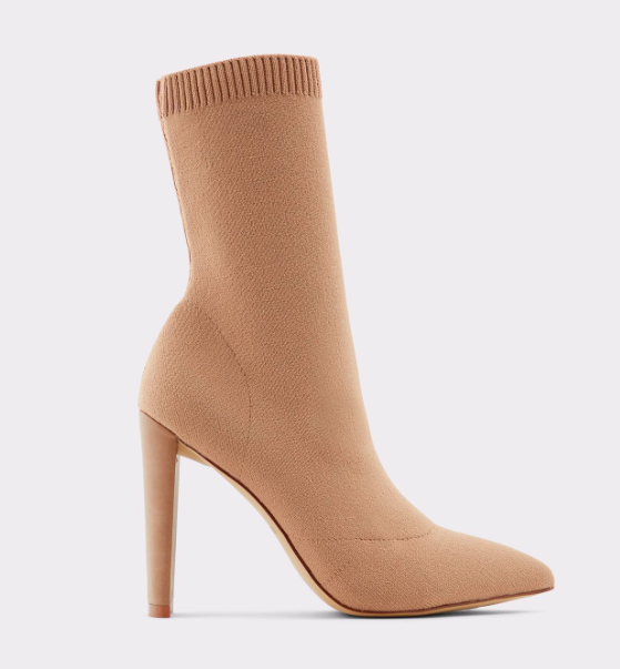 Nude Bone Sock Booties Aldo