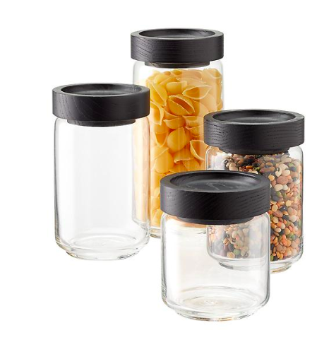 Copy of BLACK LID GLASS PANTRY CONTAINERS