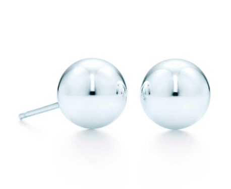 Tiffany Sterling Ball Earrings