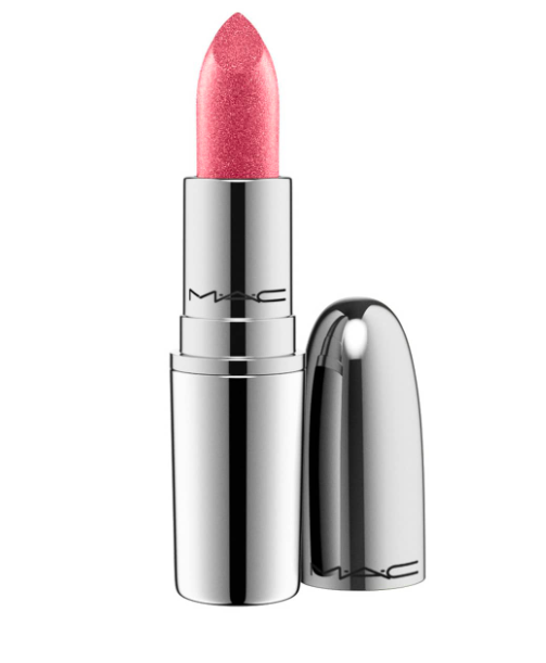 MAC metallic lipstick in a wink of pink