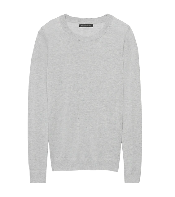 Silk Cashmere Crew-Neck Sweater