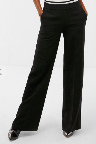 Wide leg black trouser