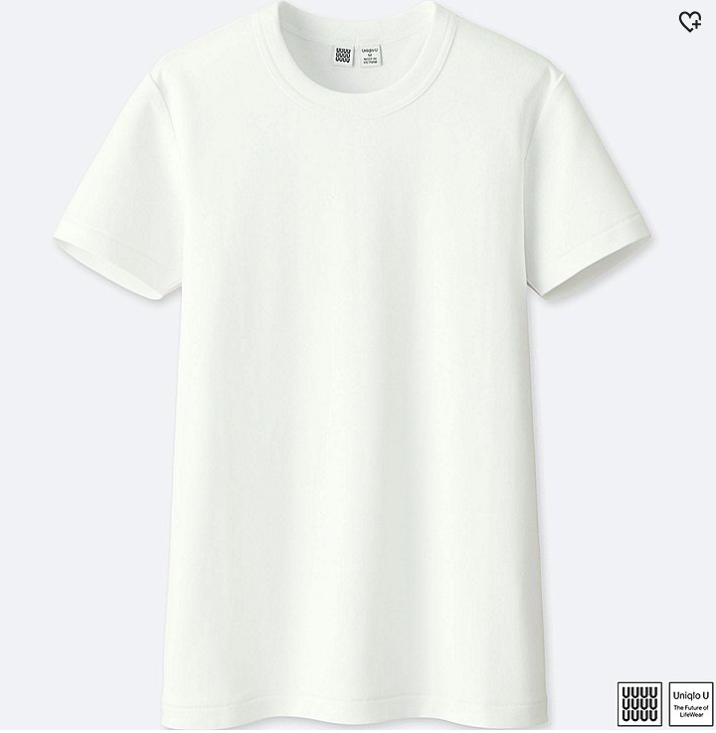 Crew Neck White Tee Shirt