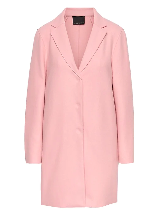 Pink Italian Wool-Blend Coat
