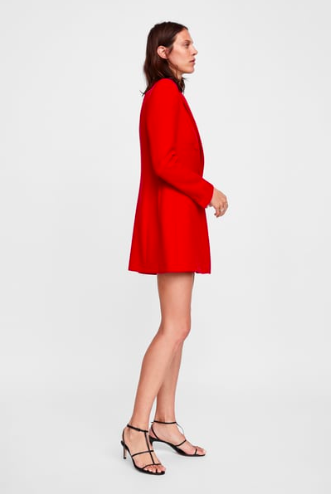 Red Tailored Frock Coat