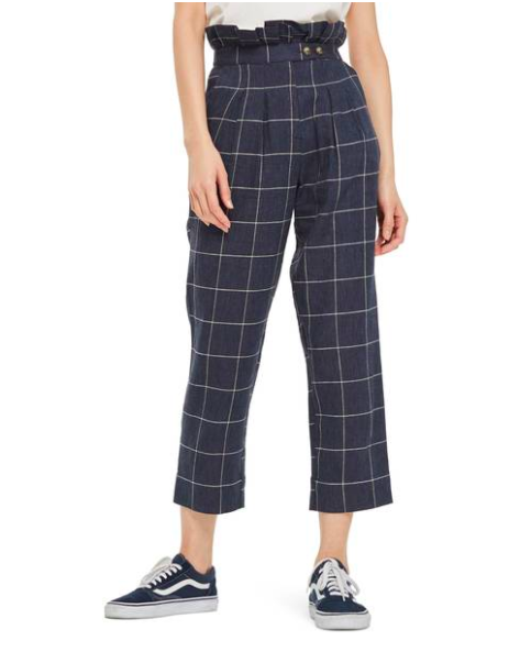 Navy blue high wasted pants