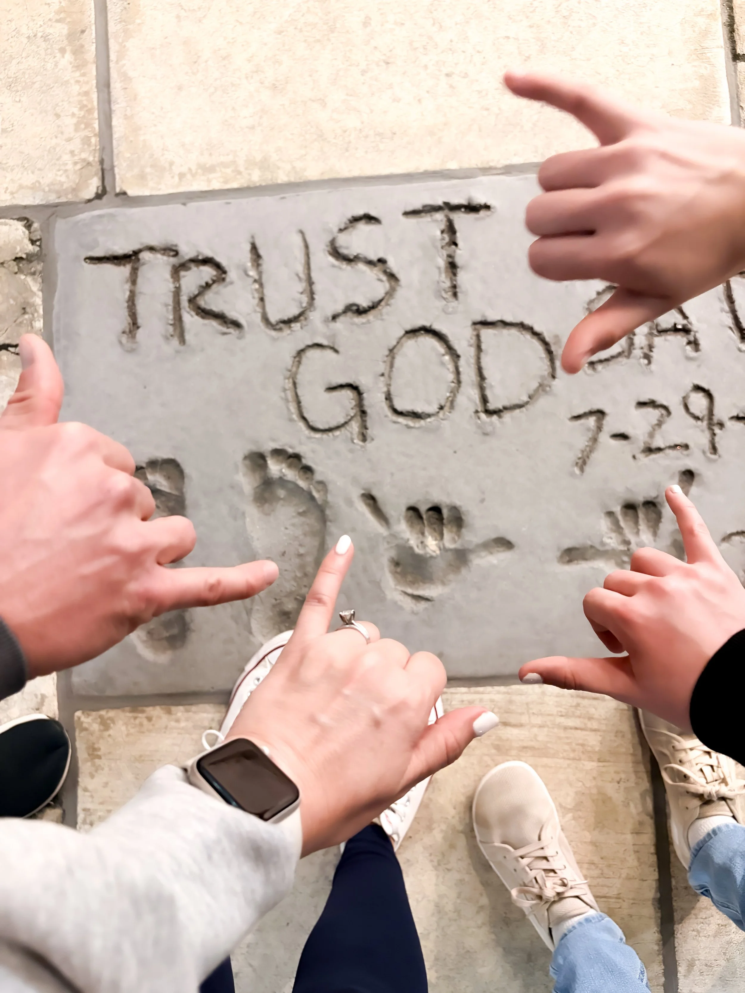 Trust God sign in Huntington beach