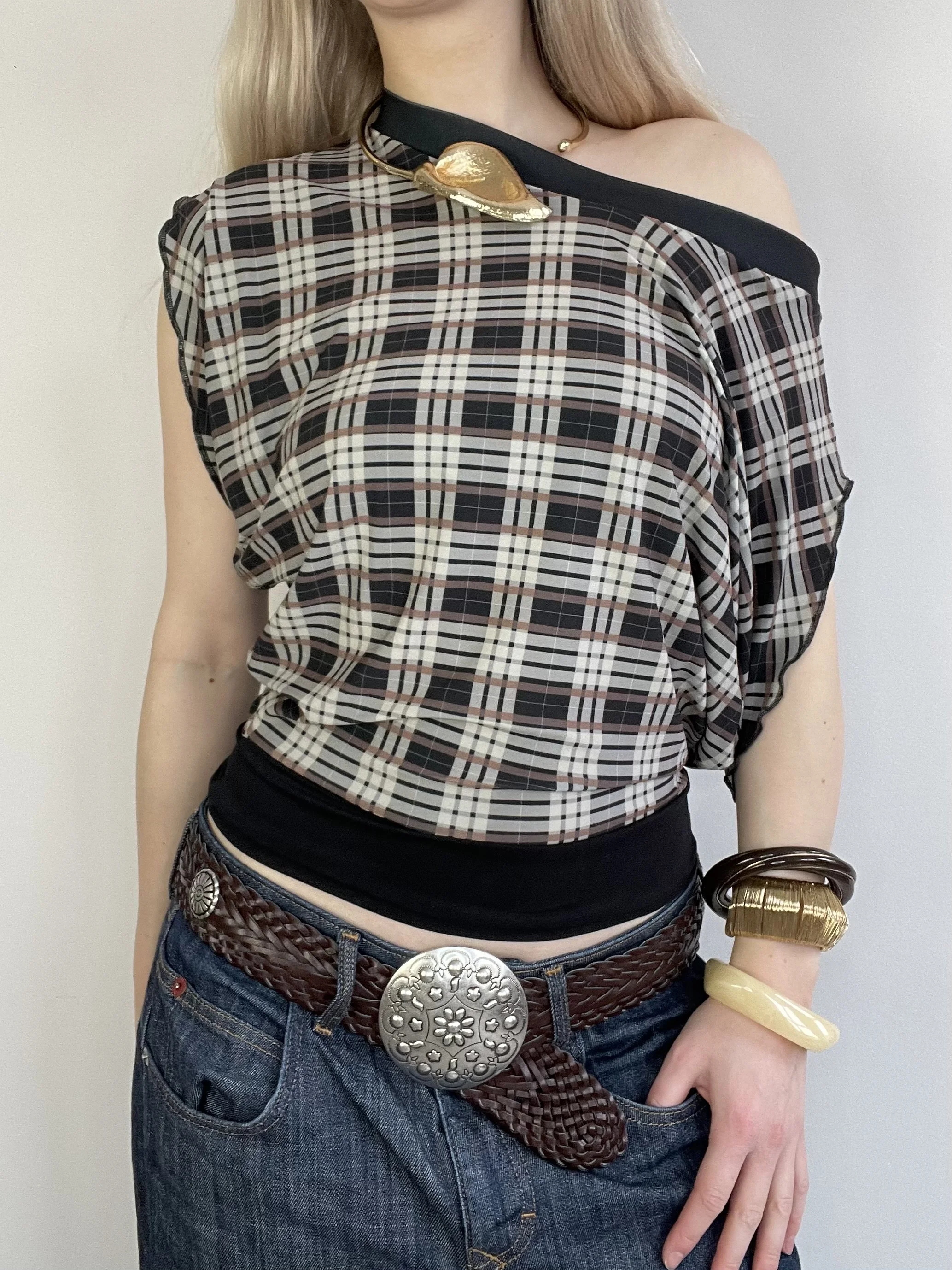 The Chequered Slouch Top [LTD EDITION]