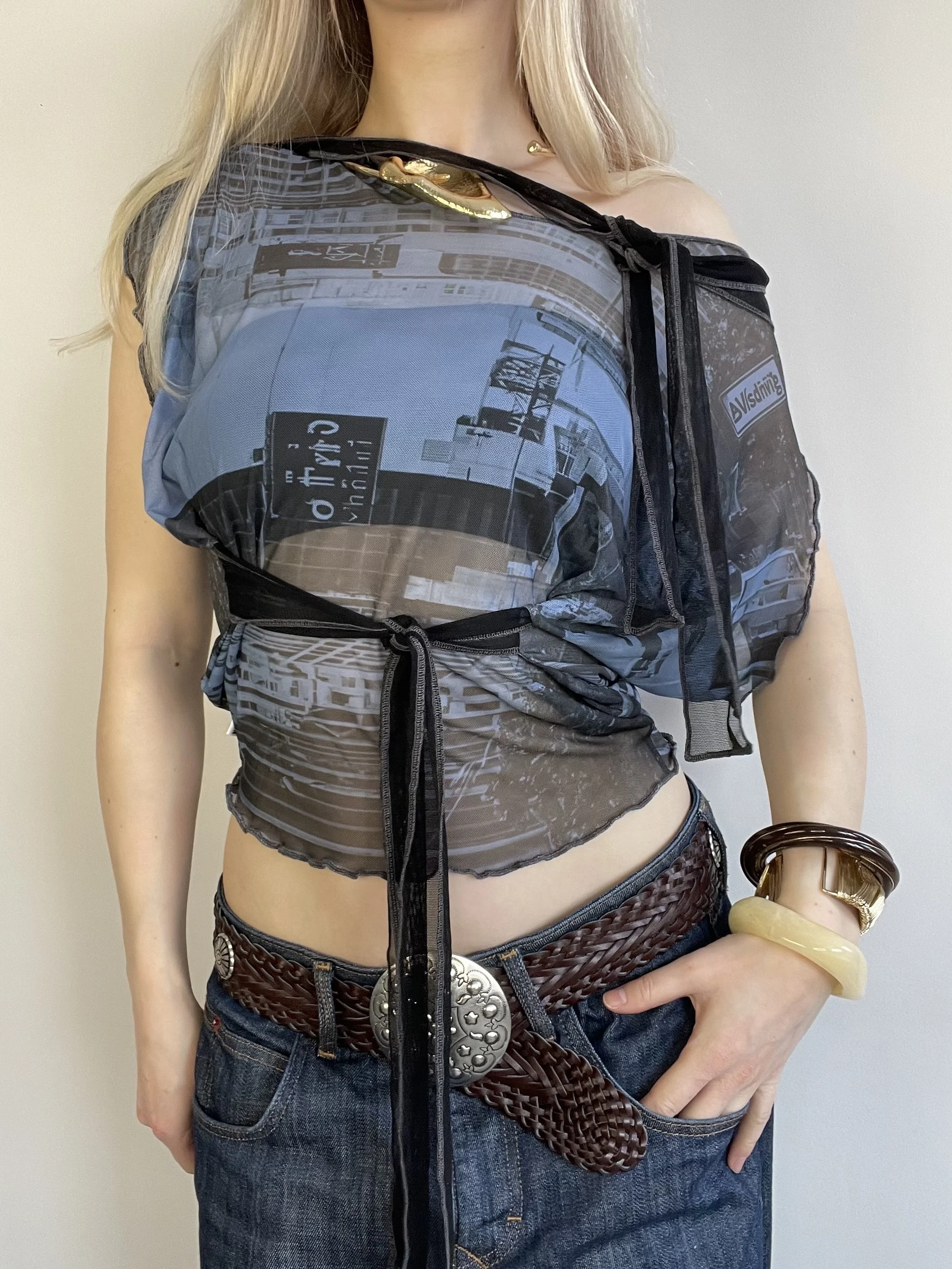 The Tie Up Blue City Slouch Top [LTD EDITION]