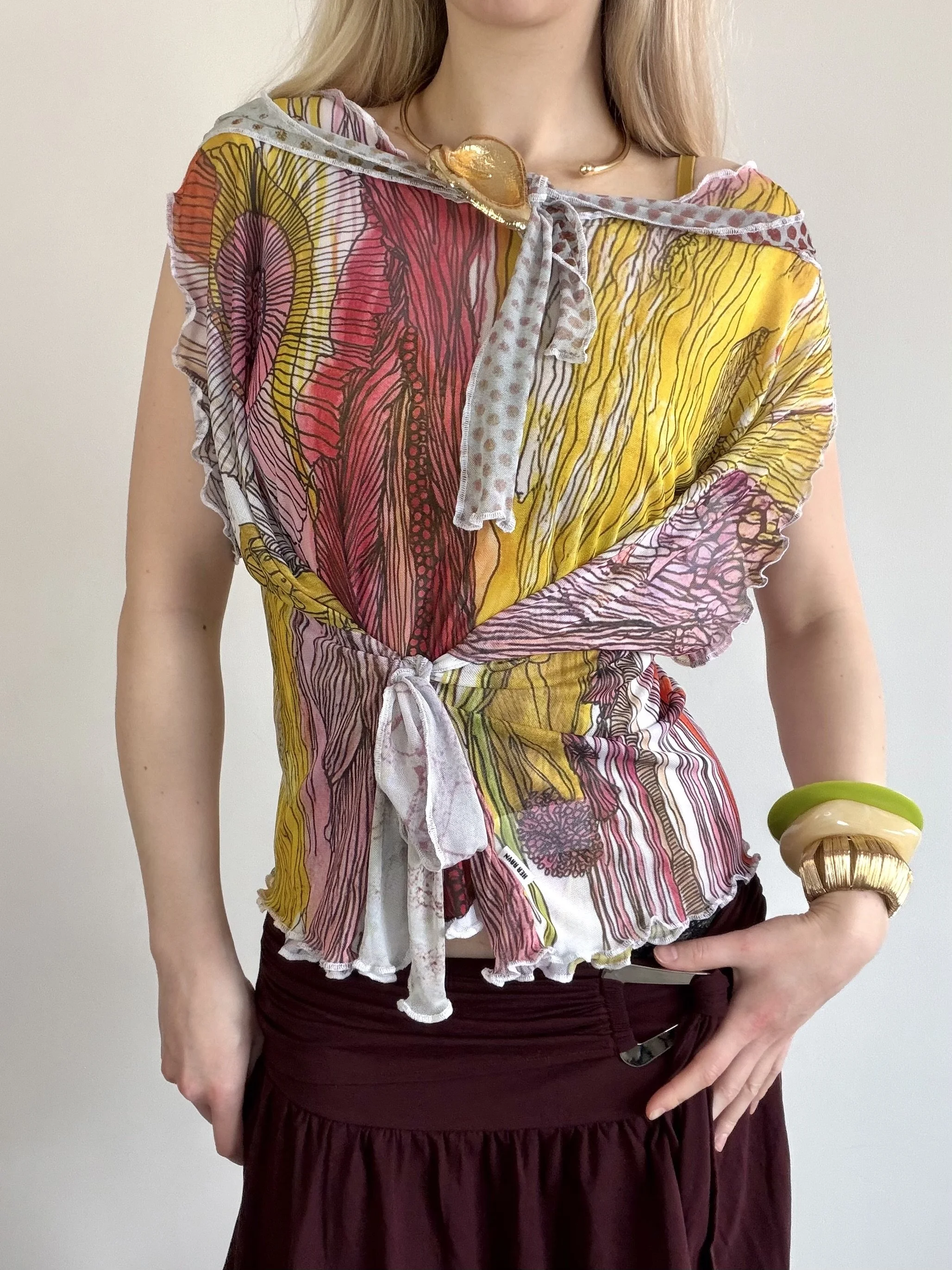 The Tie Up Petalwood Slouch Top 2.0