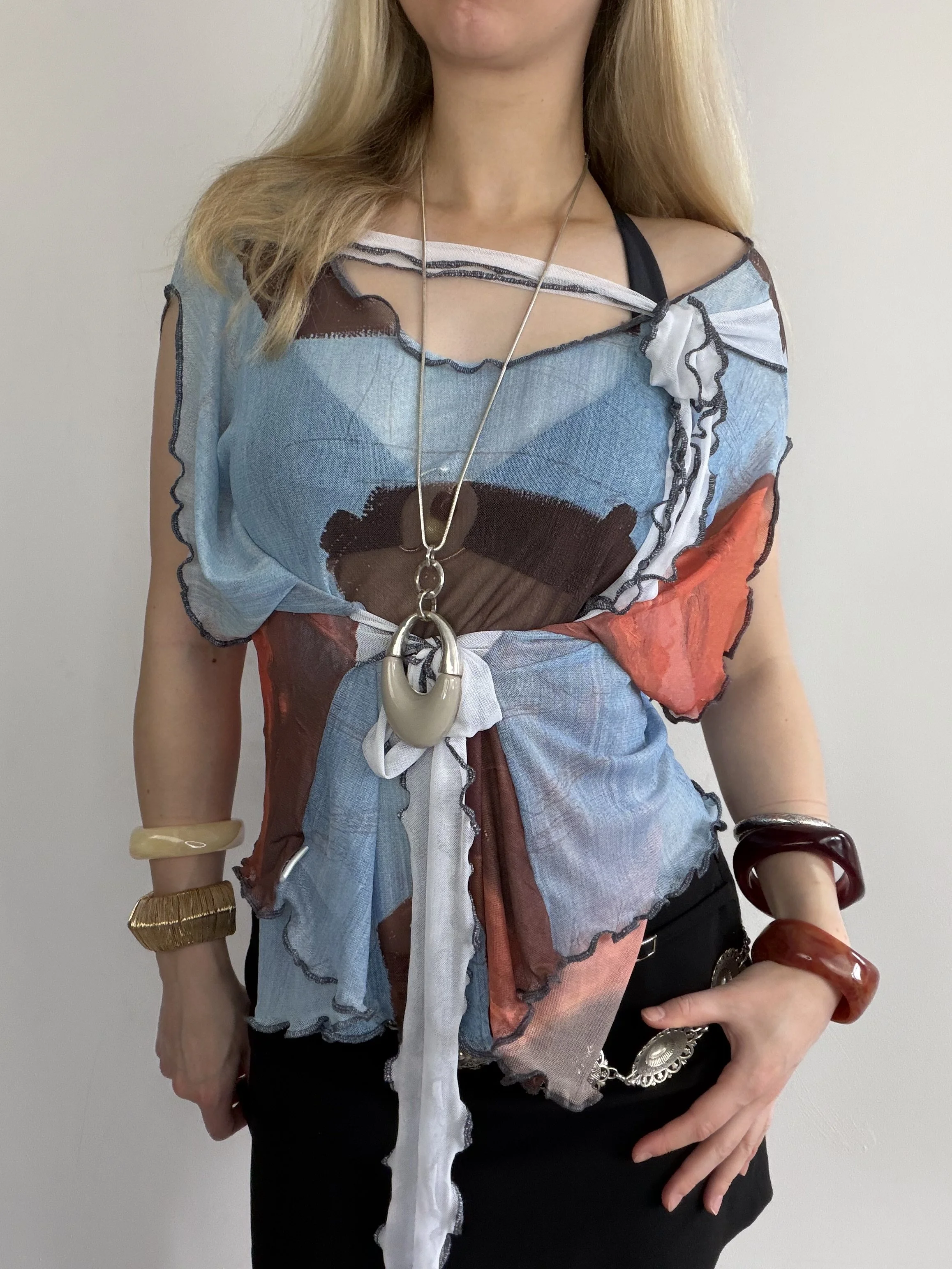 'Last Light' Tie Up  Slouch Top 2.0