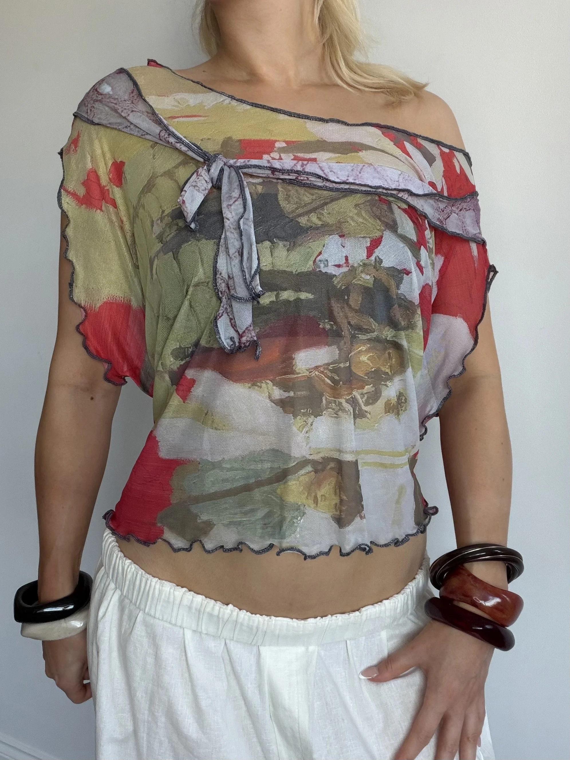 'Pompeii' Tie Up  Slouch Top 4.0