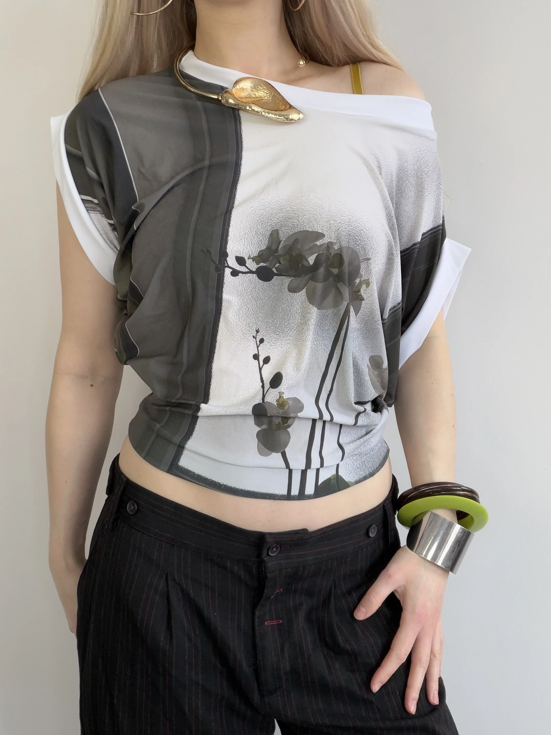 The Orchid Slouch Top