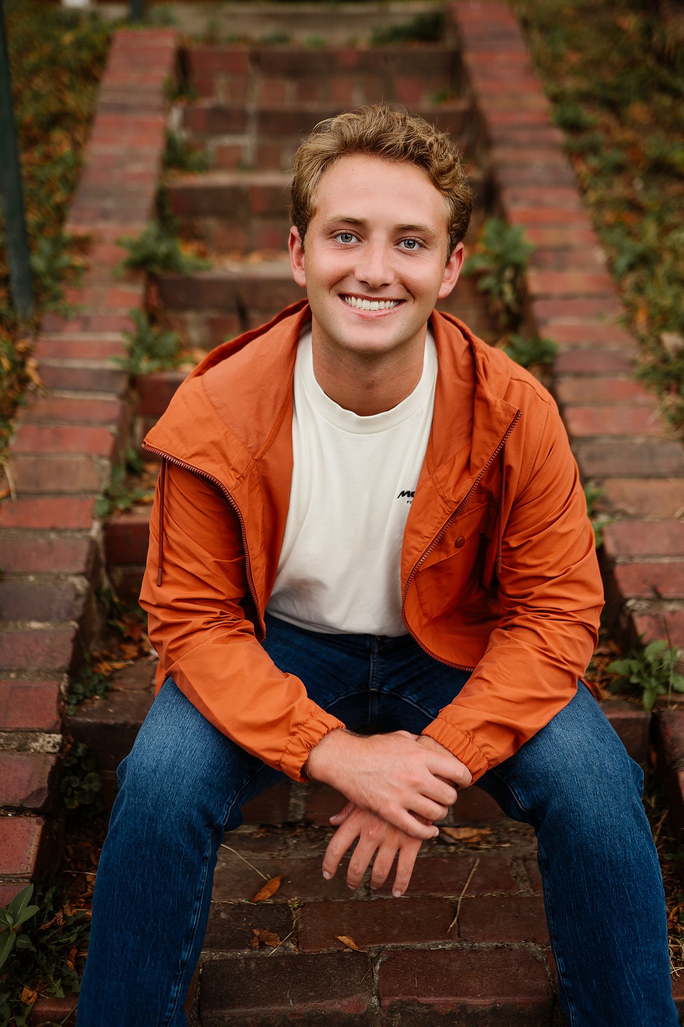 Senior boy portrait photographed at outdoor location near Canal Fulton