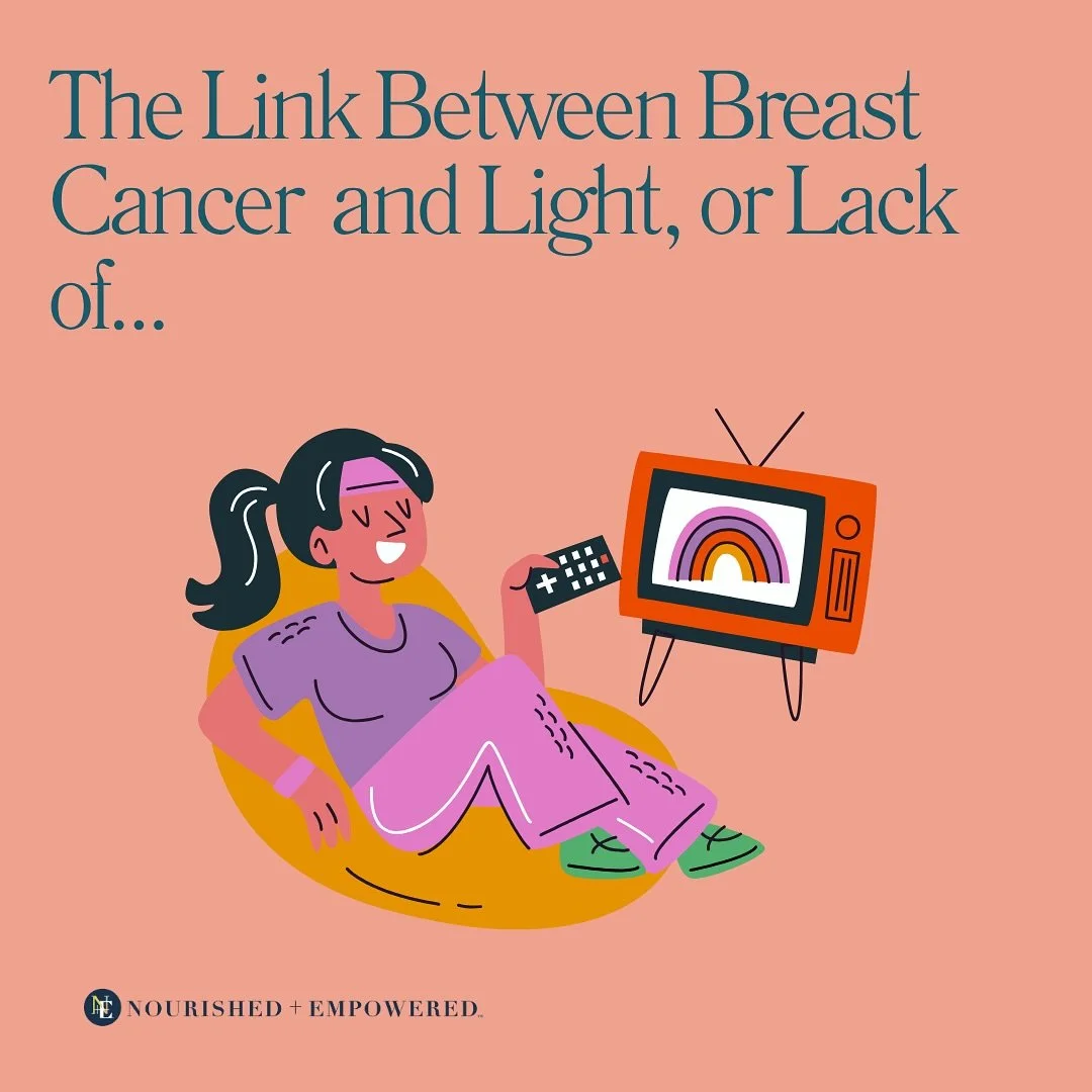 Since it&rsquo;s breast cancer awareness month, I thought I&rsquo;d add how light effects estrogen levels to the conversation! 

I have so many friends who&rsquo;ve gone through this, and I think it&rsquo;s important to share these things so we can e